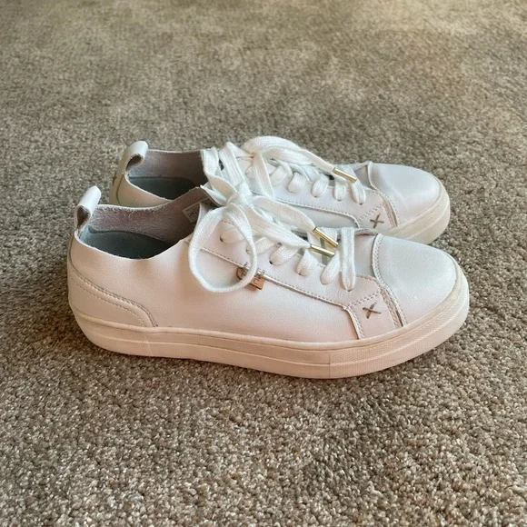 Musse & Cloud Masy Platform White Sneakers Size 10 Leather - Picture 3 of 11
